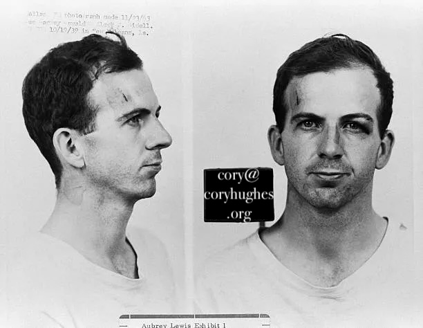 the dallas police department mug shots of lee harvey oswald following his arrest for possible copy